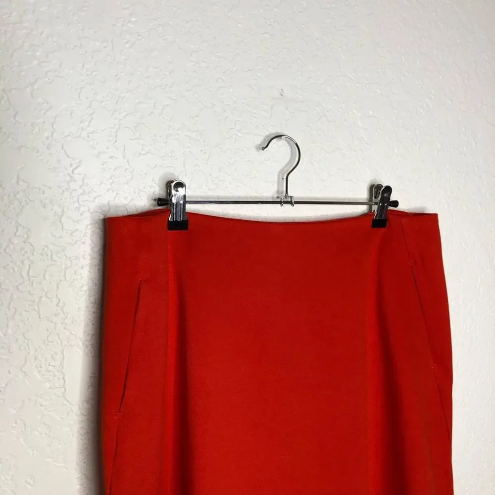 Cabi Fiery bright red skirt size 10 #3219
